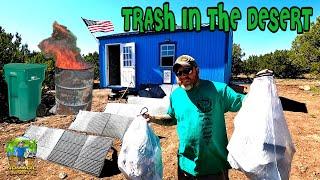 What I Do With Trash Off-Grid In High Desert (And Handyman Fails)