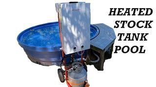 Heated Poly Stock Tank Pool With Gasland Tankless Water Heater