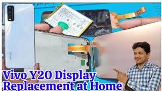 Vivo y20 Display kambo Replace|vivo Y20 Folder kaise Lagate hai Vivo y20 LCD Replace Bhawna telecom