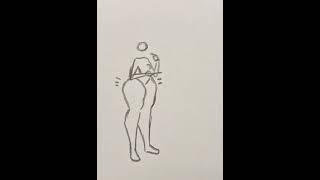 Straight to the hips. weight gain animation