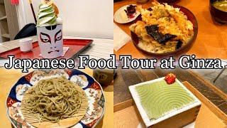 Japanese Street Food and restaurants Tour at Ginza! 12 Food We must eat! [Japan Travel Guide]