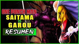 ️SAITAMA vs GAROU (Webcomic) PELEA COMPLETA | Resumen en 10 Minutos (más o menos)