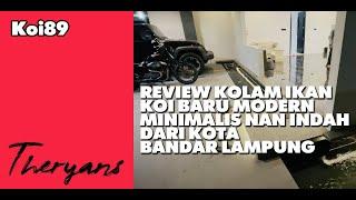 Review Kolam Ikan Koi Baru Modern Minimalis Nan Indah Dari Bandar Lampung, Rumah Sultan !