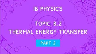 IB Physics Topic 8.2: Thermal energy transfer - Part 2