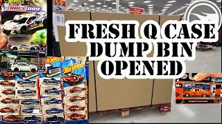 2024 Q CASE DUMP BIN UNBOXING! RACE DAY HAS ARRIVED AND ANOTHER M2 CHASE HOT WHEELS PEG HUNTING!