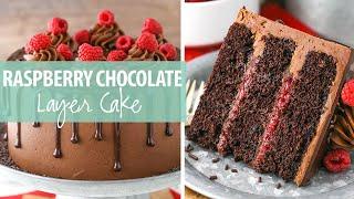 Raspberry Chocolate Layer Cake