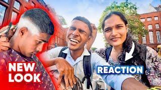 ABIN New Hair Cut Reaction  Family & College Friends Reaction Video l College Vlog