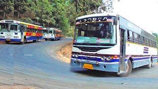 APSRTC Express Bus Vs Ultra Deluxe Buses Driving Skills in Opposite Direction towards Maredumilli