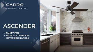 ASCENDER 5-blade 60” Smart Ceiling Fan | Carro USA