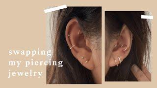 swapping my piercing jewelry for a curated ear | inspiroue