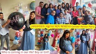 নেদারল্যান্ডে বন্ধুদের সাথে আমাদের Gender Reveal Party.. Boy or Girl??? Gender reveal vlog