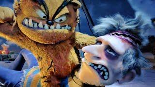 A Rowdy Badass Cat Must Fight Against A Zombie To Save His Troop