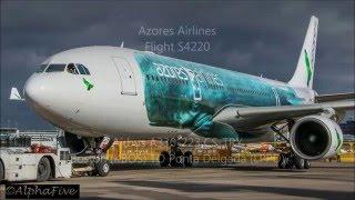 Azores Airlines flight S4220 Boston (KBOS) TO Ponta Delgada (LPPD)