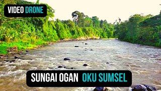 Drone Natural Beauty of the Ogan Komering River Ulu Baturaja South Sumatra | Camera Drones