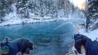 Fly Fishing For GIANT Trout in EXTREME Weather (New PB!!!)