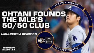 Shohei Ohtani CREATES the MLB's 50/50 club in HISTORIC performance vs. Marlins  | SC with SVP