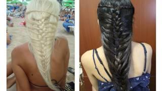 Mermaid French Braid Hairstyle for Medium Long Hair Tutorial