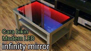 Cara mudah bikin infinity ilusi mirror, Cocok untuk meja ruang tamu / table coffee, unik & menarik