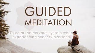 Guided Meditation to calm the nervous system during a sensory overload