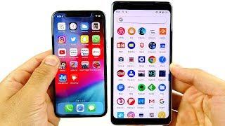 iOS 12 vs Android 9 Pie Speed Test!