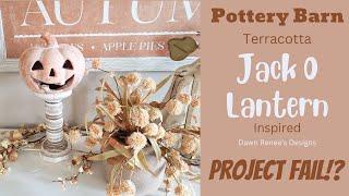 Pottery Barn Pumpkin Dupes | Project Fails | Terra Cotta Pumpkin | Pottery Barn Dupes