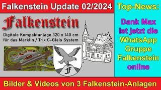 3 unterschiedliche "Falkenstein" Märklin-Modellbahnanlagen