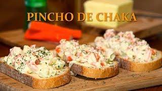 Pincho de chaka (palitos de cangrejo) muy fáciles de hacer | ¡Aperitivo exprés!