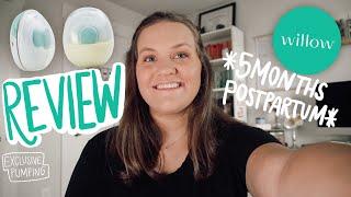 WILLOW GO HANDS FREE BREAST PUMP REVIEW *exclusive pumping 5 months postpartum* || huntermerck