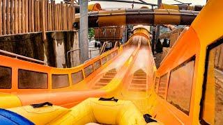 Cheetah Chase at Holiday World POV! LAUNCHED Dueling Water Coaster