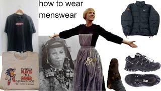 wearing menswear as a woman