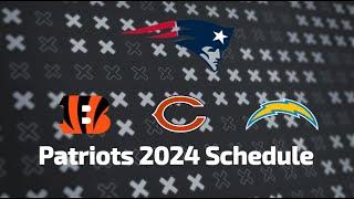 Patriots 2024-2025 Schedule Release! (All Opponents for NEXT SEASON)