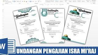 4 FILE UNDANGAN ISRA MI'RAJ 1444 H. Free Download di WORD 2013