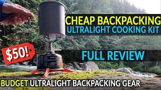 ULTRALIGHT Stove and Pot Kit - Cheap Backpacking Cooking Gear: Toaks 750ml + BRS 3000T Stove REVIEW