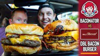 Wendy's $8 Baconator vs. Small Cheval's $14 Bacon Cheeseburger | *FAST FOOD vs. CHICAGO LOCAL* 