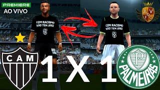 ATLÉTICO MG 1 X 1 PALMEIRAS | BRASILEIRÃO RODADA 8 | RECRIADA NO PES DE PPSSPP 2023 | ARTE VIRTUAL