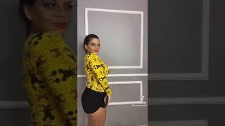 Amazing tiktok babe silhouette like and subscribe button for more