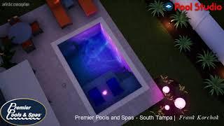 Cocktail Pool with tanning ledge.