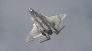 Navy F-35C at Pacific Airshow. Sunday. 4K 60fps. 2023.