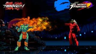 Ancient Ogre vs Awaken Saiki l Tekken X The King of Fighters l SNK X Namco