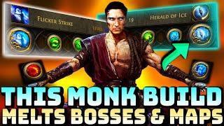 PATH OF EXILE 2 MONK BUILD - NEW UPDATED FLICKER STRIKE BUILD MELTS BOSSES & MAPS | POE 2 MONK GUIDE