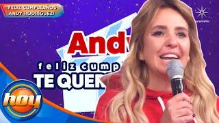 ¡HOY sorprendimos a la productora Andrea Rodríguez por su cumpleaños!