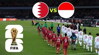 BAHRAIN vs INDONESIA | FIFA World Cup 2026 USA | Full Match All Goals |  PES Gamepla