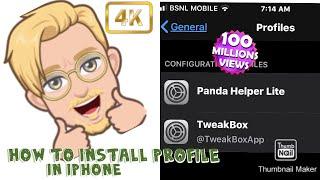 How to install I phone profile and device management