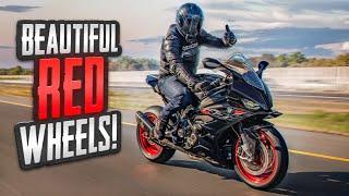 We INSTALLED EXPENSIVE Red Wheels onto GIVEAWAY 2024 BMW S 1000 RR!