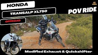  Honda Transalp XL750 Offroad Ride with Passenger through Hard Rocks