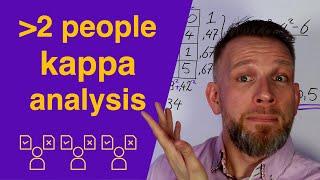 How to Use Kappa Analysis for Multi-Assessor Quality Control (Fleiss' kappa)