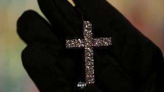 Iced Out Cross Pendant - Rose Gold - SKRT®