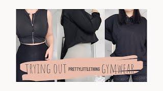 TRYING OUT PRETTYLITTLETHING GYMWEAR | Mid Size Style | beckyloubutton