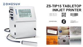 How To Use  ZS-TIP15 Tabletop Multilingual Inkjet Date Coding Machine