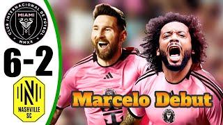 Messi BACK  Inter Miami vs Nashville 6-2 - All Goals & Highlights - 2024